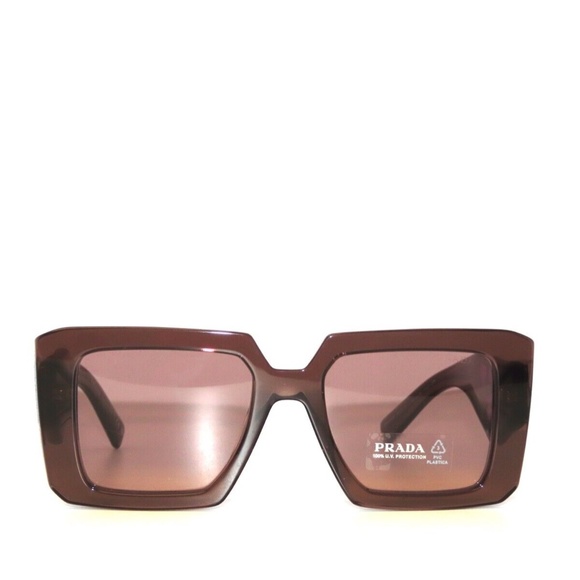 Prada SPR23YS 23 17O60B Transparent Brown Sunglasses 23Y - Picture 2 of 5